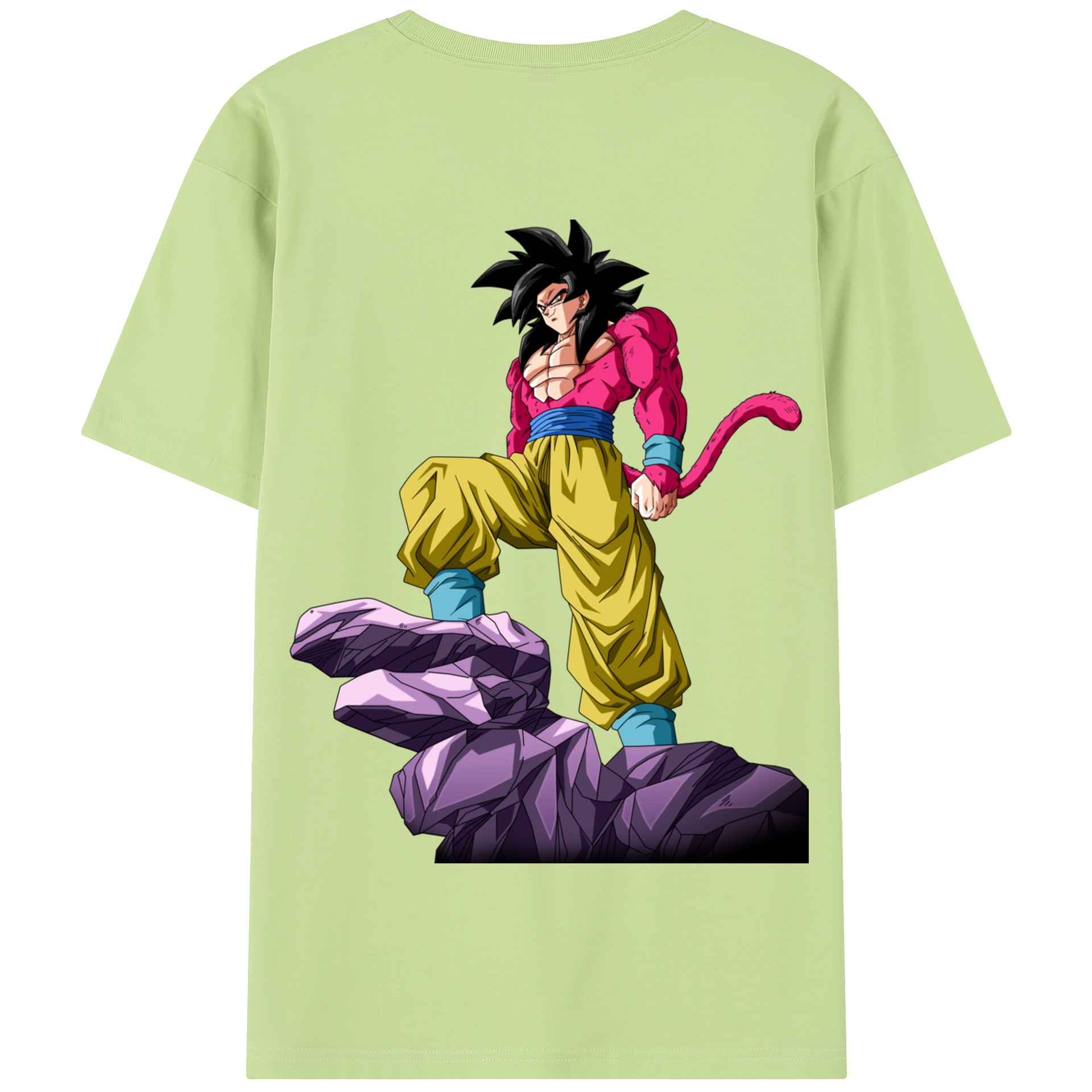 （画像用） ドラゴンボール 孫悟空（そん ごくう）Son Goku カカロット DRAGON BALL Kakarotto 綿100％半袖Tシャツ（背面プリント）